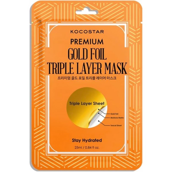 KOCOSTAR GOLD FOIL TRIPLE LAYER MASK