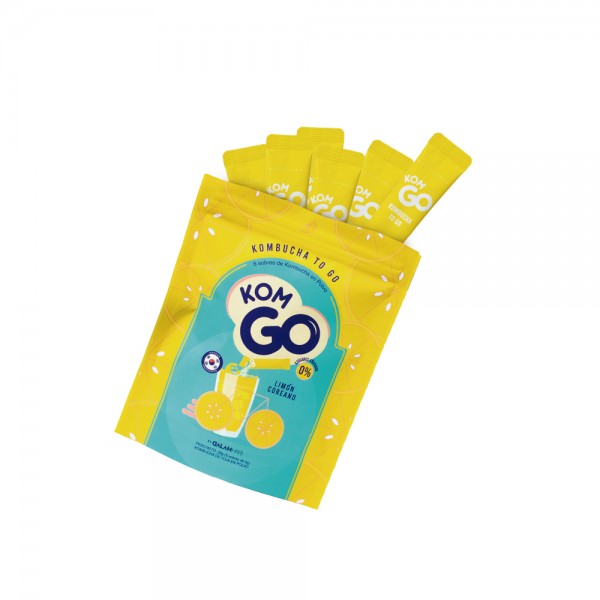 Kombucha To Go KomGo Limón Coreano 6 Sticks
