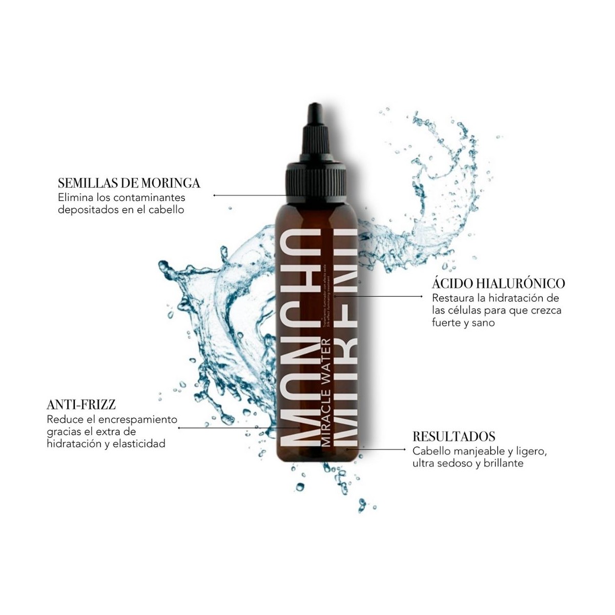 Miracle Water iluminador capilar efecto seda...