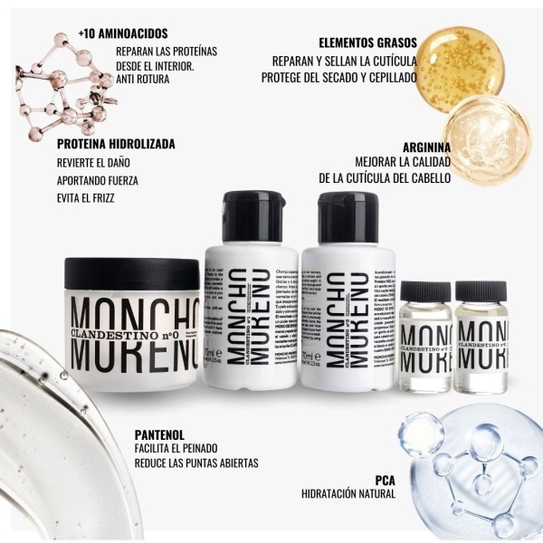 Tratamiento Clandestino Recuperador capilar duo Moncho Moreno