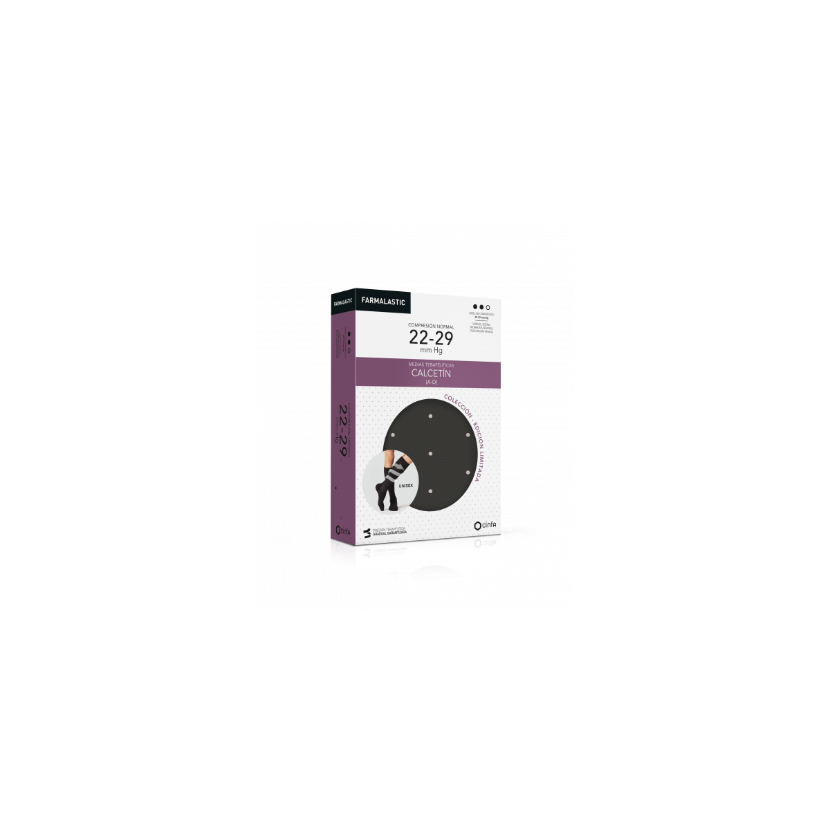 Calcetin Algodón Compresión Normal talla P Gris...