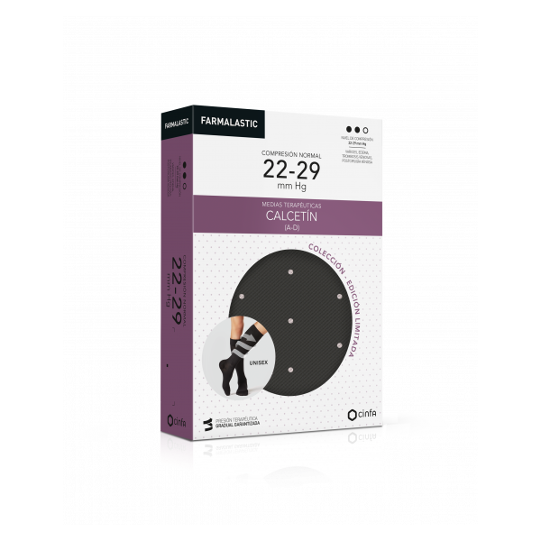 Calcetin Algodón Compresión Normal talla M Gris Topos