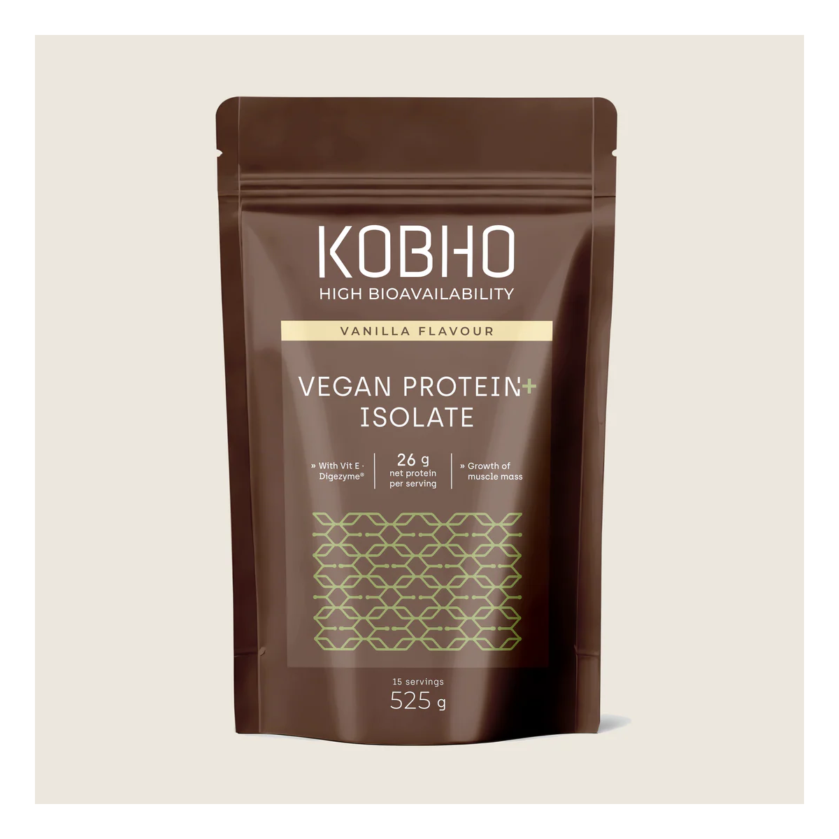 Proteina Vegana  Aislada Vainilla  525g  Kobho...