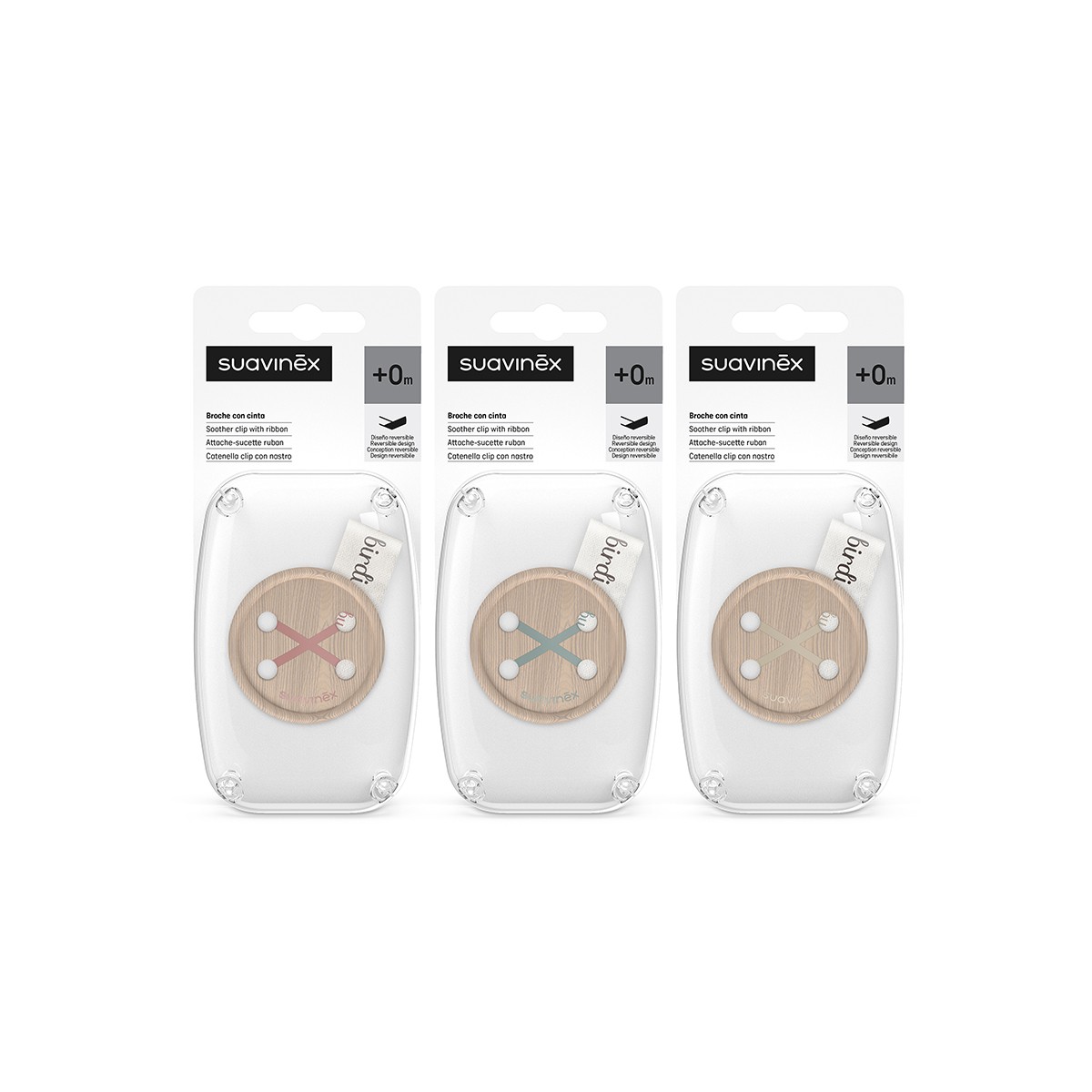 Broche Cinta Button Prints Suavinex