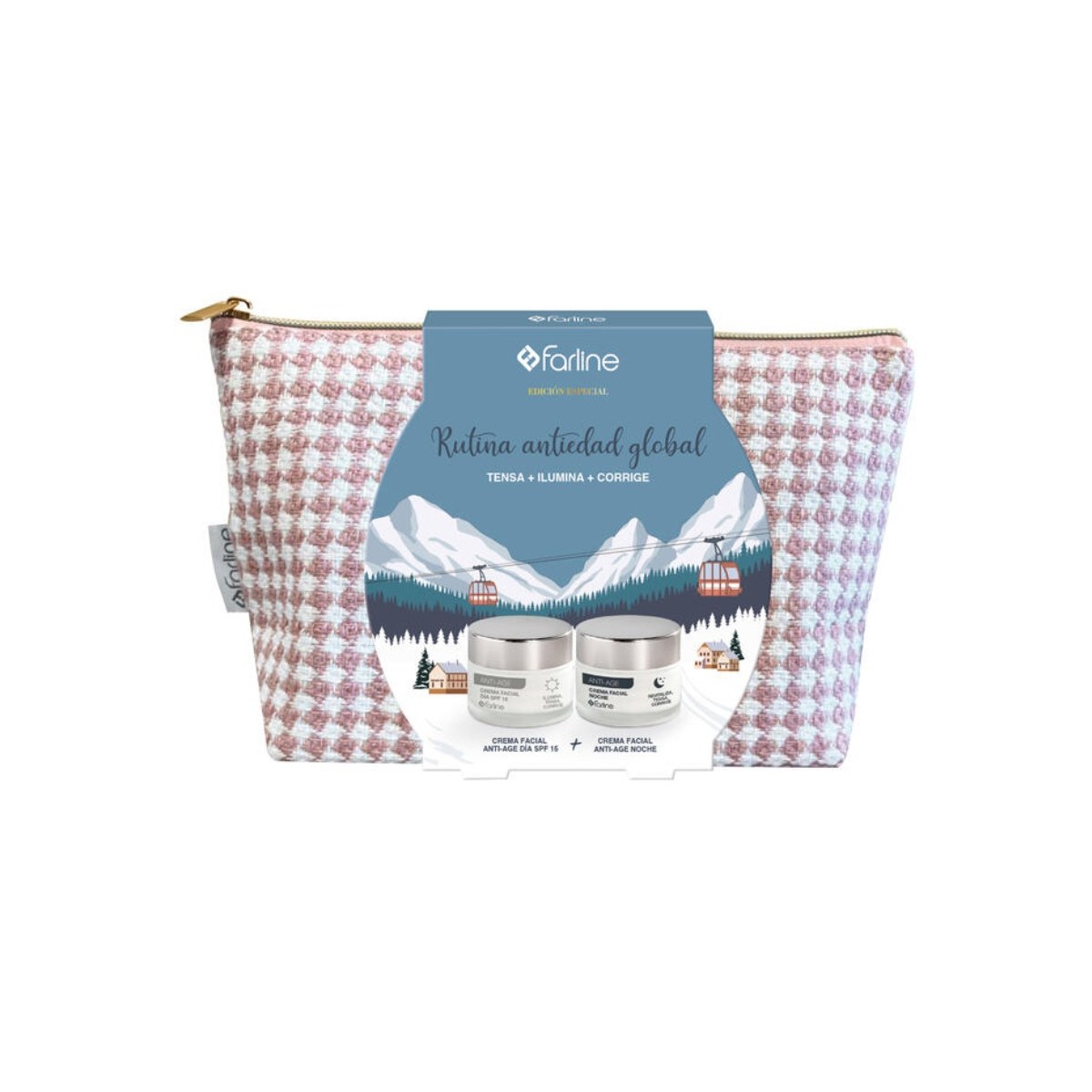 Neceser Farline Antiedad Crema de día y de noche.