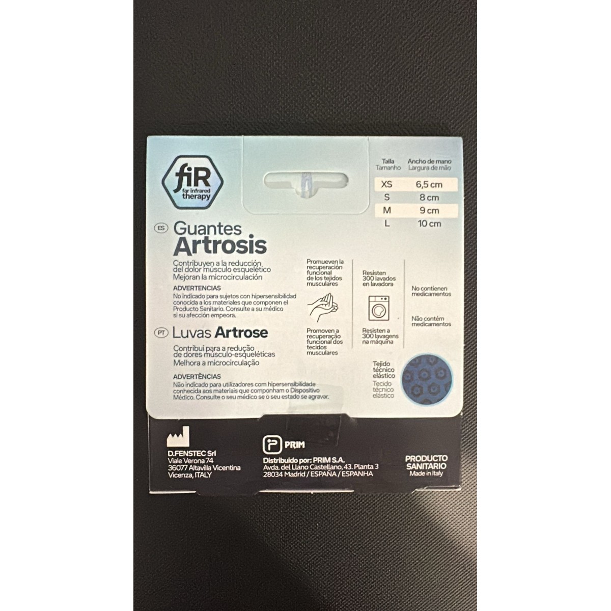 Guantes Fisioprim Artrosis - Talla M