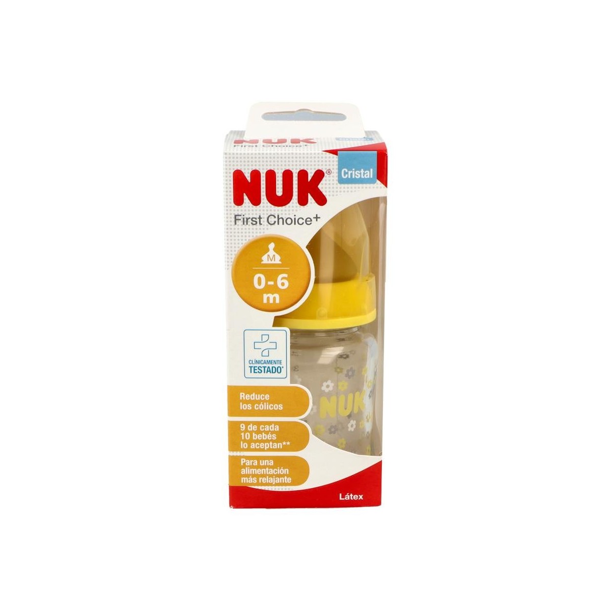 BIBERON NUK CRISTAL CJ FC LAT 1M 120 ML 1 U