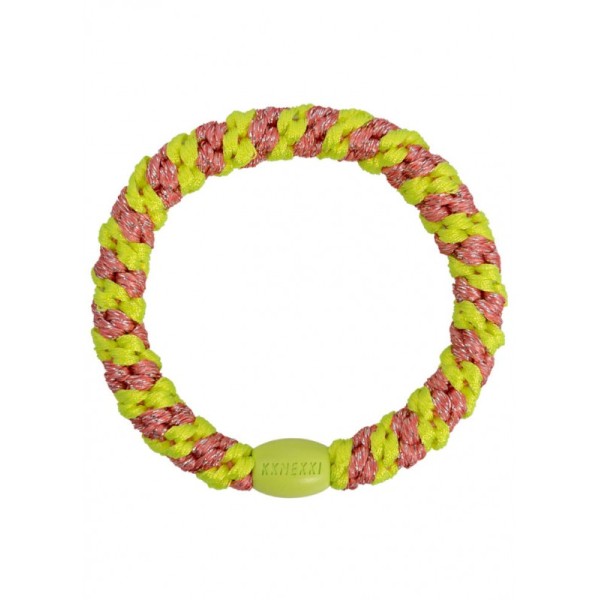 KKNEKKI Stripe Coral Neon Yellow