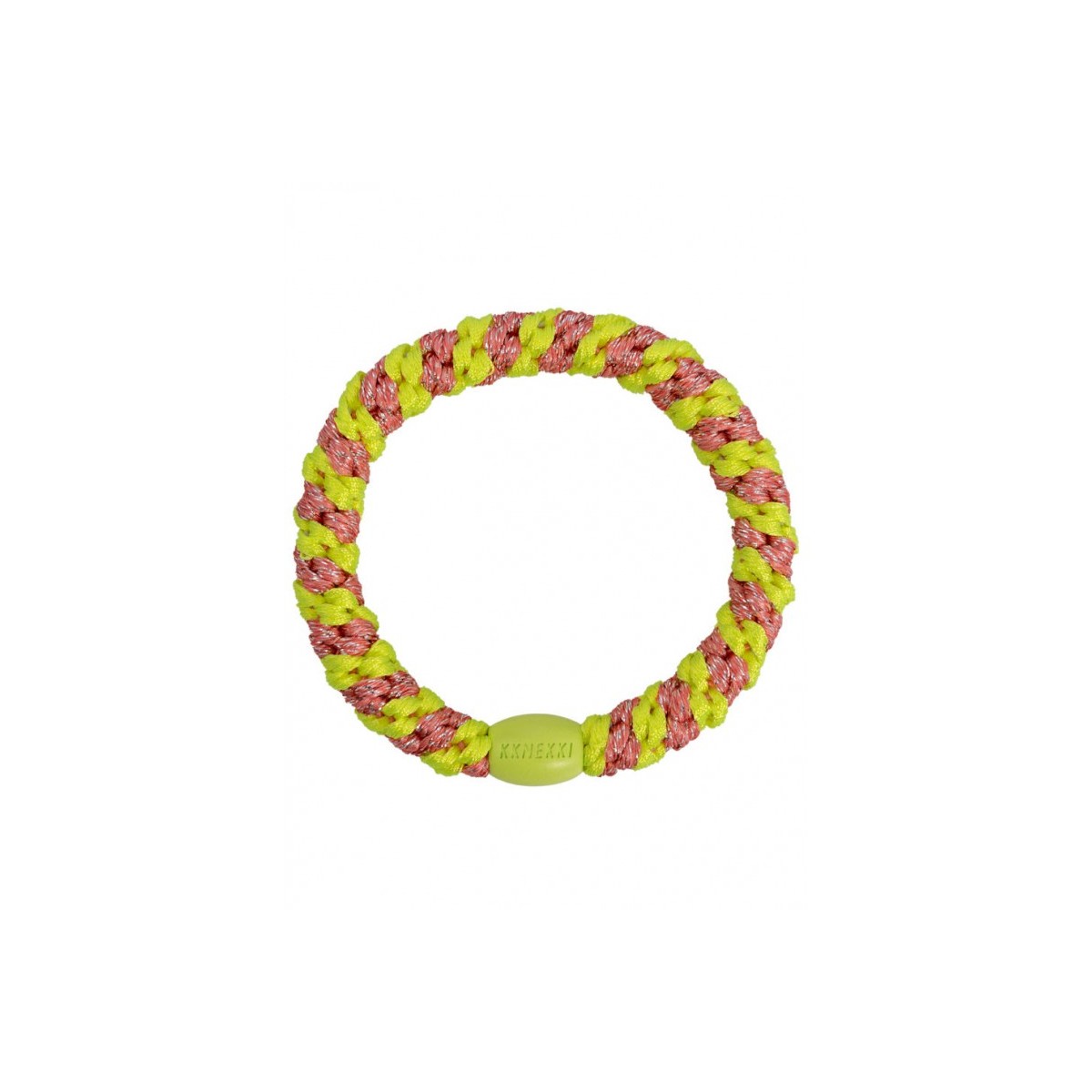 KKNEKKI Stripe Coral Neon Yellow