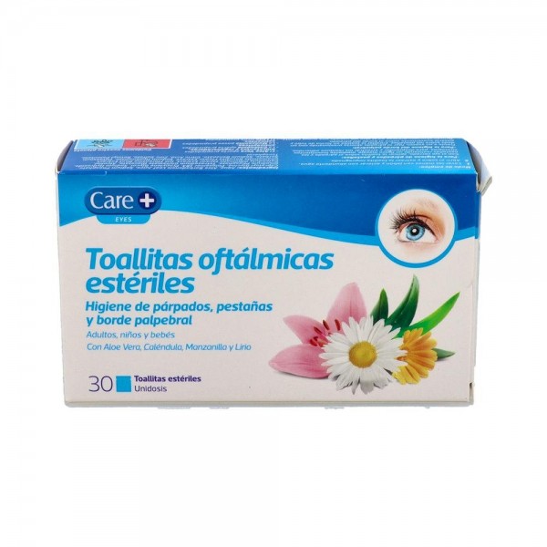 CARE+ TOALLITAS OFTALM.STADA EST 30 UDS