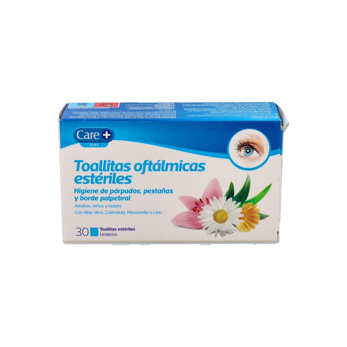 CARE+ TOALLITAS OFTALM.STADA EST 30 UDS