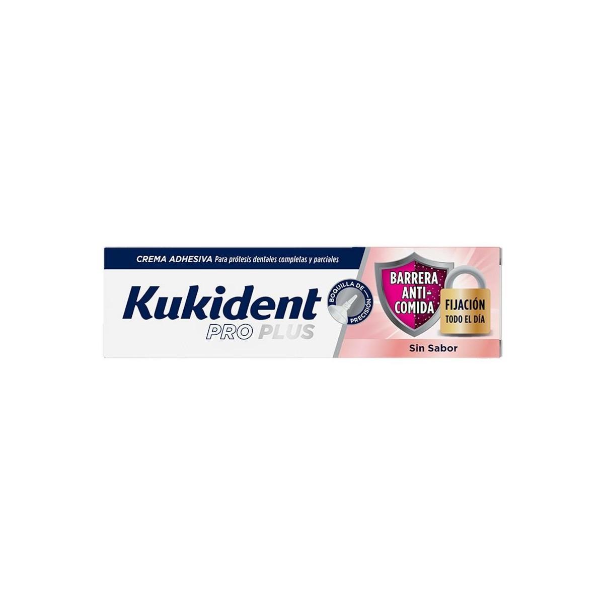 Kukident Pro Plus Barrera Anticomida Sin Sabor 40G