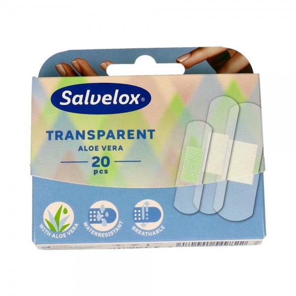 Tiritas Salvelox Transp Aloe V 3F 20 U