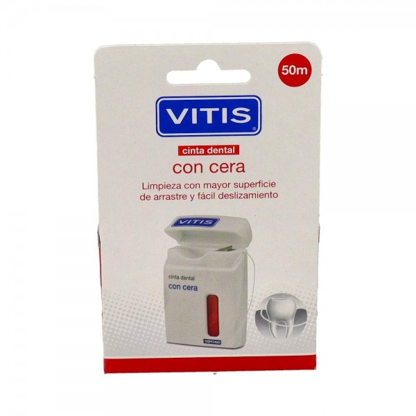 CINTA DENTAL VITIS CON CERA 50 M