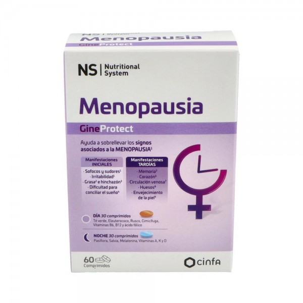 NS Menopausia GineProtect Día y Noche 60 Comprimidos