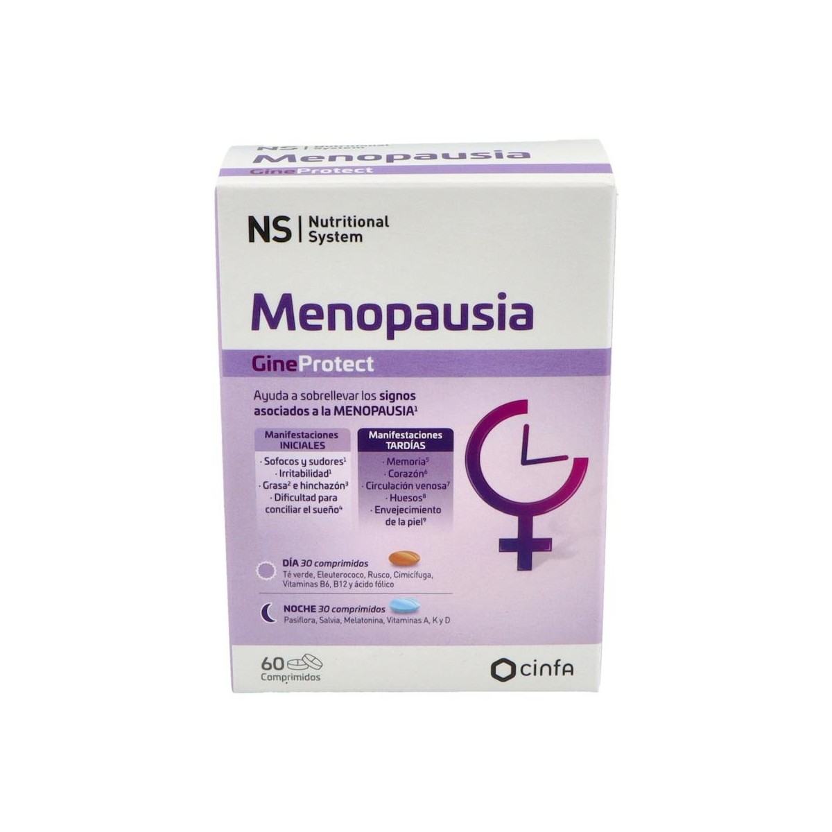 NS Menopausia GineProtect Día y Noche 60...