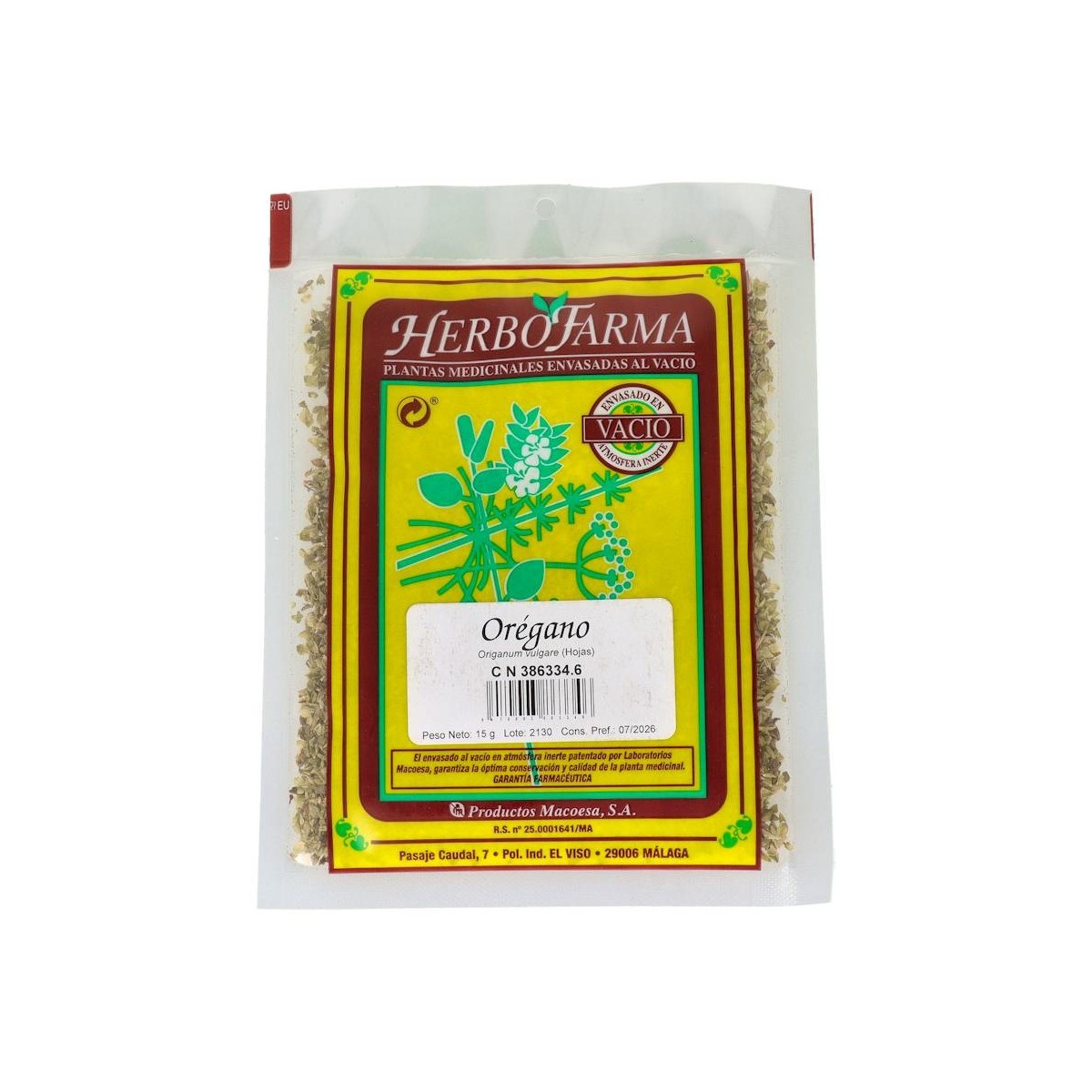 Oregano Herbofarma Macoesa  15 G
