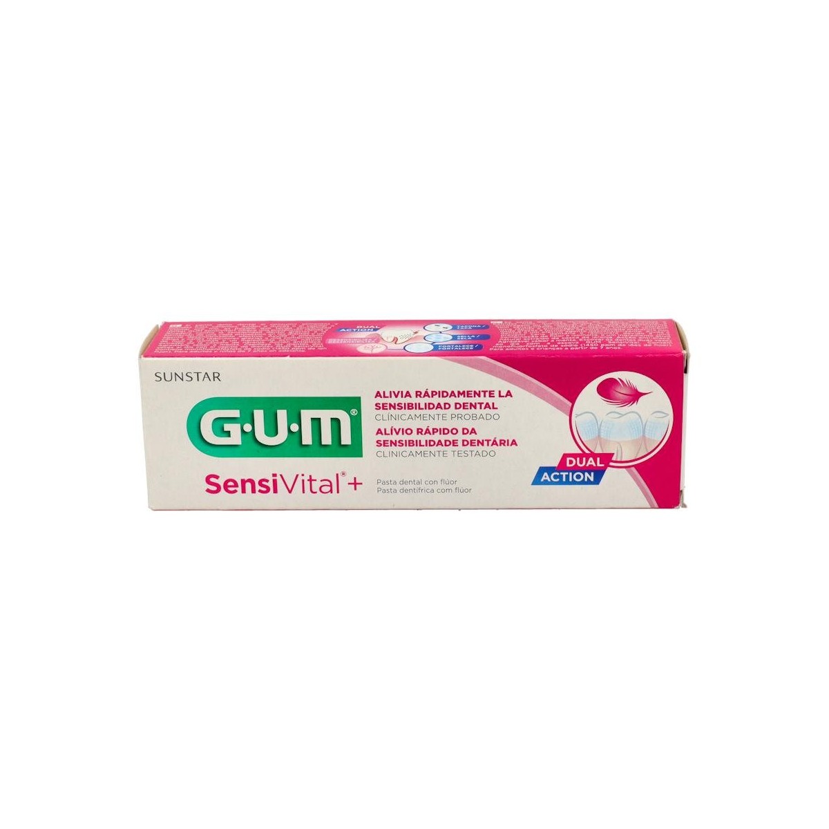GUM SENSIVITAL+ PASTA DENTAL FLUORURO 75 ML